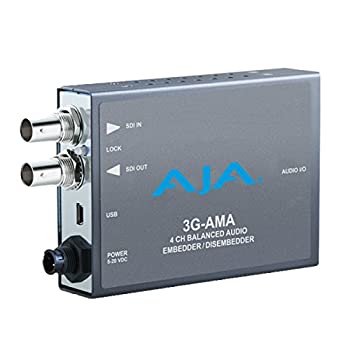 【中古】 AJA 3G-SDI 4チャンネル アナログバランスオーディオエンベダー ディメンバーダー ミニコンバーター