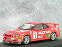 【中古】 エブロ 1/43 R34アルティアスカイラインGT-R 43067 完成品