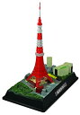 【中古】 童友社 1/2000 タワーシリーズ 東京タワー LEDライト付 彩色済みプラモデル