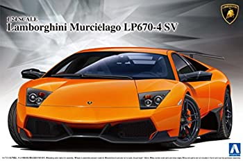 【中古】 青島文化教材社 1/24 スーパーカーシリーズ No.9 ランボルギーニ ムルシエラゴ LP670-4 SV プラモデル