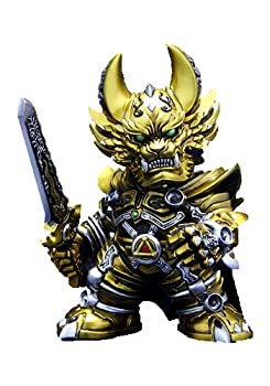 【中古】 牙狼デフォルメ魔戒コレクション 黄金騎士ガロ 約90mm PVC製 塗装済み完成品フィギュア