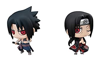 【中古】 ちみメガ バディシリーズ NARUTO-ナルト- 疾風伝 うちはサスケ イタチ 兄弟対決セット 約65mm PVC製 塗装済み完成品フィギュア