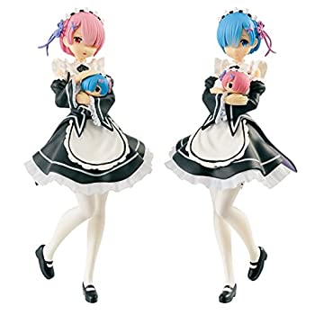 【中古】 一番くじ Re:ゼロから始める異世界生活 Happy Birthday REM＆RAM! A賞 レムとラムのフィギュア