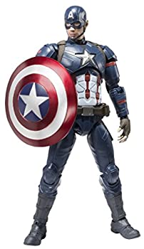 【中古】 S.H.フィギュアーツ キャプテン・アメリカ (シビルウォー) 約150mm ABS&PVC製 塗装済み可動フィギュア