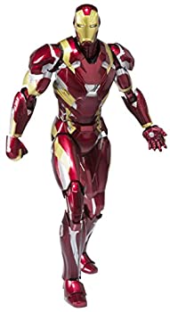 【中古】 S.H.フィギュアーツ キャプテン・アメリカ (シビルウォー) アイアンマン マーク46 約155mm ABS&PVC&ダイキャスト製 塗装済み可動フィギュア