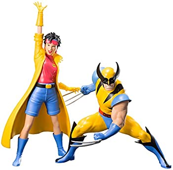 【中古】 ARTFX+ MARVEL UNIVERSE ウルヴァリン&ジュビリー 2パック 1/10スケール PVC製 塗装済み簡易..