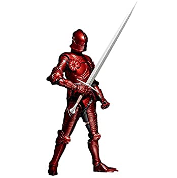 【中古】 タケヤ式自在置物 15世紀ゴチック式フィールドアーマー 限定版 赤（レッド） 全高約147mm PVC&ABS製 塗装済み 可動フィギュア