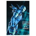 【中古】 ホットトイズ アイアンマン ムービー・マスターピース DIECAST 1/6スケールフィギュア アイアンマン・マーク3 (ブルー・ステルス版)
