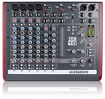 【中古】 ALLEN&HEATH USB コンパクト・ミキサー ZED-10
