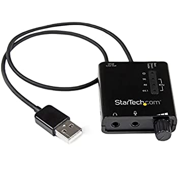 【中古】 StarTech.com USB - DACヘッドホンアンプ S PDIF対応 96kHz 24bit 2x 3.5mmミニジャック 1x 3.5mmトスリンク丸型コネクタ ICUSBAUDIO2D