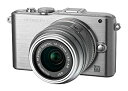 【中古】 OLYMPUS オリンパス ミラーレス一眼 PEN Lite E-PL3 レンズキット シルバー E-PL3 LKIT SLV(2)