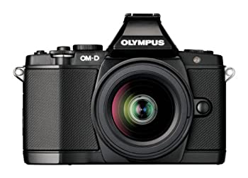 【中古】 OLYMPUS オリンパス ミラーレス一眼 OM-D E-M5 レンズキット ブラック 1605万画素 防塵 防滴 OM-D E-M5 LKIT BLK