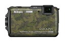 【中古】 Nikon ニコン デジタルカメラ COOLPIX AW110 防水18m 耐衝撃2m ディープカムフラージュ AW110DGR(2)