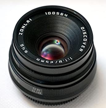 【中古】 ZONLAI 25mm F1.8 Discover マニュアルフォーカスレンズ ブラック SONY NEX ILCE A5000 A6000カメラ用