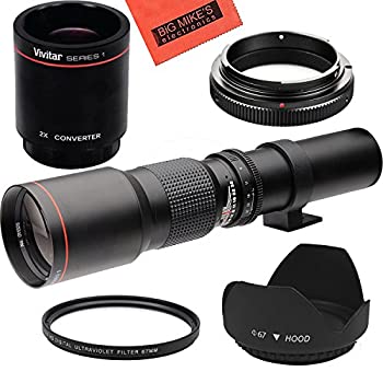 【中古】 ハイパワー500mm/1000mm f/8マニュアル望遠レンズ SONY a7r a7s a7 a6500 a6300 a6000 a5100 a5000 a3000 NEX-7 NEX-6 NEX-5T NEX-5