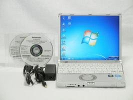 【中古】 Panasonic パナソニック Let's note R9 (CF-R9JCBCDS) i7 620UM (1.06GHz) メモリー2GB HDD500GB Win7 軽量