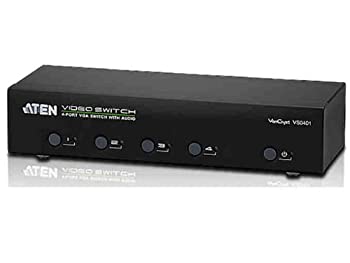 【中古】 VS0401 - ATEN Technology VS0401 4ポート VGA オーディオスイッチ