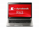 yÁz  dynabook R63/A PR63ABAAD4CAD81 Windows 7 (Windows 10 Pro _EO[h) Core i5-6300U 8GB WebJ