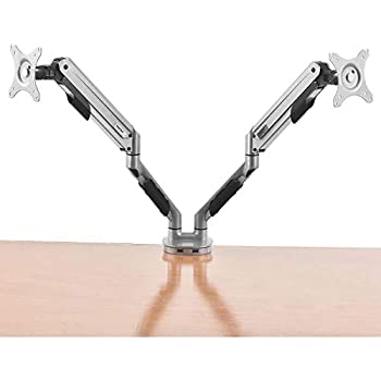 【中古】 関節式デュアルモニターデスクマウント