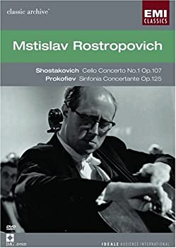 【中古】 Mstislav Rostropovich Shostakovich Cello Concerto No. 1 / Prokofiev Sinfonia Concertante (EMI Classic Archive 15) DVD 輸入盤