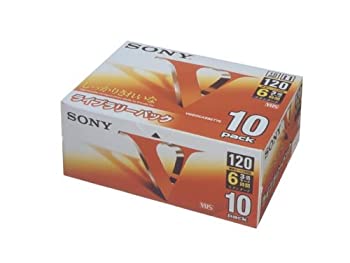 【中古】 SONY 録画用VHSビデオカセットテープ 120分 10巻 スタンダード 10T120VL