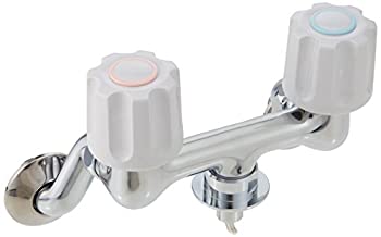 【中古】 三栄 水栓金具 【K1101TV-1-LH】ツーバルブ洗濯機用混合栓