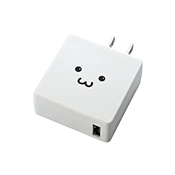 【中古】 エレコム USB 充電器 ACアダプター コンセント [ スマホ & IQOS & glo 対応 ] USB×1ポート 急速充電器 折畳式プラグ ホワイトフェイス MPA-ACUC(2)