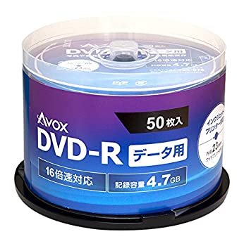 【中古】 AVOX DVD-R データ用 (4.7GB) 1-16倍速 50枚 スピンドルケース