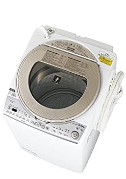 【中古】 シャープ タテ型洗濯乾燥機 8kgタイプ ゴールド系 ESTX8B-N