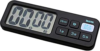 【中古】 タニタ キッチン タイマー マグネット付き 大画面 100分 ブラック TD-395 BK でか見えプラスタイマー