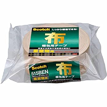 【中古】 3M スコッチ ガムテープ 布梱包テープ 重量用 50mm×25m 515BEN