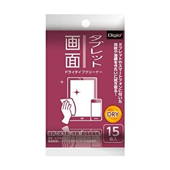 【中古】 ナカバヤシ タブレットクリーナー ドライタイプ 15枚 DGCD-K5015