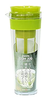 【中古】 スリムジャグ 1.1L 茶漉し付 アボカドクリアー