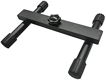 【中古】 富士倉 (Fujikura) LED 10~50W 投光器用 H型 スタンド OP-011 ブラック 約幅210×奥行180×高さ35mm (ネジ除く)