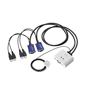 【中古】 エレコム USB⇔USBパソコン切替器 KVM-KUSN