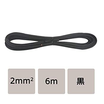 【中古】 OHM 配線用 ビニール平行線 黒 6m 1500W (04-7474)