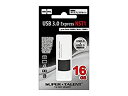 【中古】 SUPERTALENT ST3U16NST1 USB3.0フラッシュメモリ 16GB ワンプッシュスライド Read 90MB/s Write 10M...