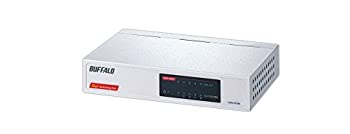 【中古】 BUFFALO バッファロー Giga対応 金属筺体 電源内蔵 5ポート ホワイト スイッチングハブ LSW3-..