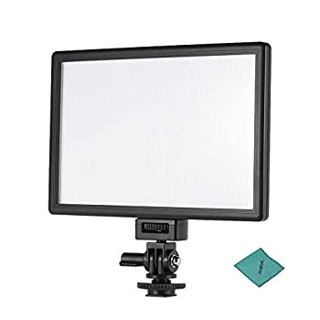 【中古】 Viltrox L116T プロ 超薄型 LED ビデオライト 写真 フィルライト 輝度と色温度 調整可能 最大輝度 987LM 3300K-5600K CRI95+ キャノン ニコン