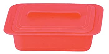 【中古】 ワールドクリエイト ViV シリコンスチーマー 蒸し器 レンジ調理器 クアトロ パプリカレッド 5..