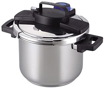 【中古】 パール金属 圧力鍋 5.5L IH対応 3層底 ワンタッチレバー H-5389