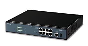 【中古】 BUFFALO バッファロー レイヤー2 802.3at インテリジェントGigaスイッチ 8ポート BS-POE-G2108M