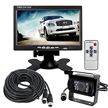 【中古】 ORIGIN LEDバックカメラ 7インチカラー液晶 20m同軸延長ケーブル 12V 24V両用 A0155P