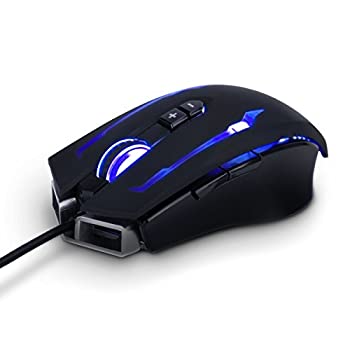 【中古】 ENHANCE 有線式プロ用ゲーミングマウス ENHANCE Scoria Mouse Pro Gaming Mouse ゲーム用 Black・黒 アルミメタルボディ 14 400DPI RGB