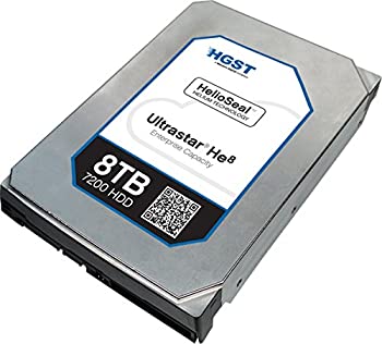 【中古】 HGST (エイチ・ジー・エス・ティー) Ultrastar He8 3.5inch 8TB 128MBキャッシュ 7200rpm SATA 6Gb s HUH728080ALE600