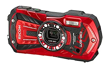 【中古】 RICOH リコー 防水デジタルカメラ RICOH リコー WG-30 バーミリオンレッド 防水12m耐ショック1.5m耐寒-10度 RICOH リコー WG-30 RD 04606