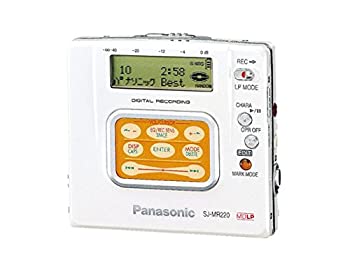 【中古】 Panasonic パナソニック SJ-MR220 ホワイト ポータブルMDレコーダー MDLP対応 MD録音再生兼用機/録再/MDウォークマン/MDプレーヤー