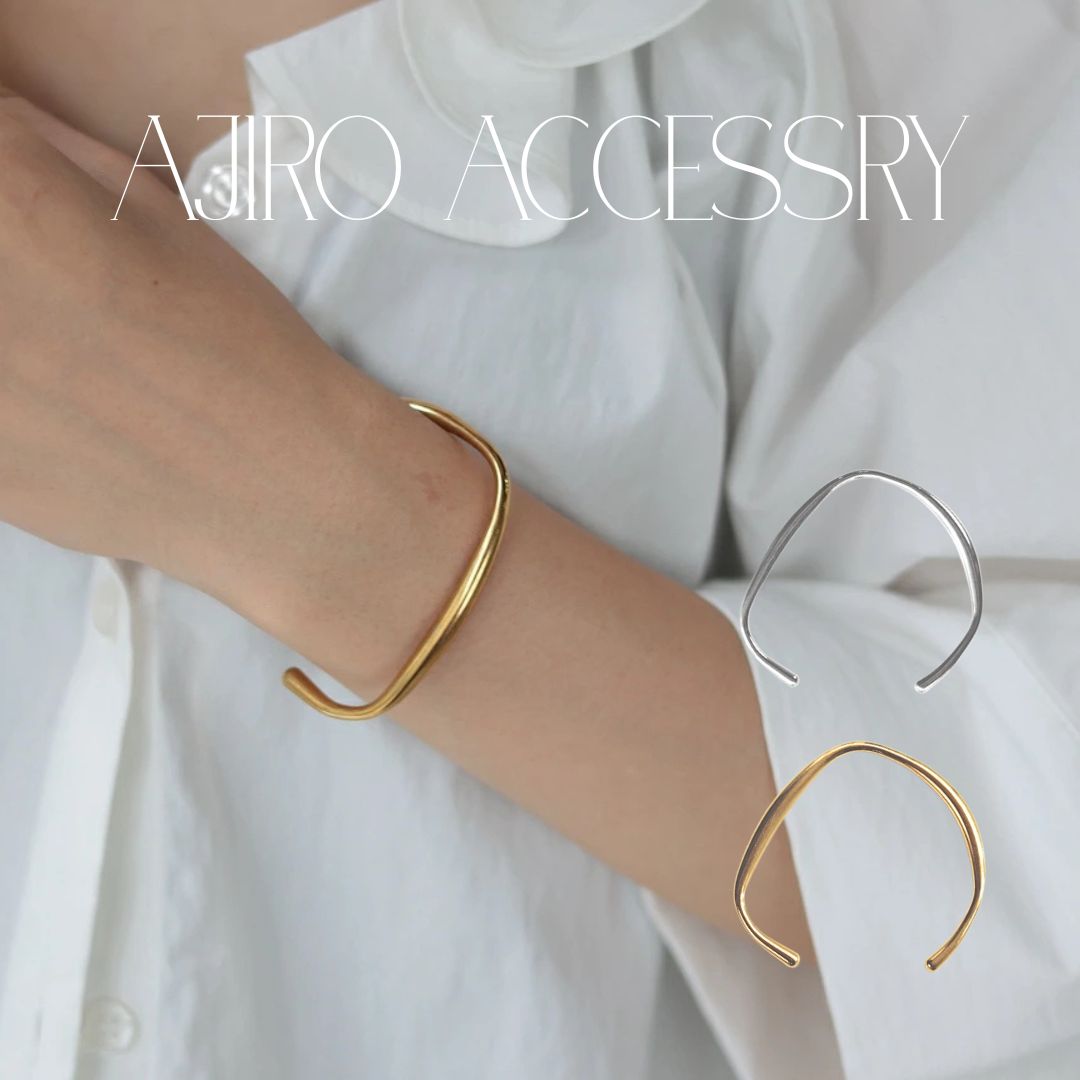 【リニューアル】N221 バングル サージカルステンレス 金属アレルギー対応 調節可能 簡単装着 ぷっくり 高級感 高見え 錆びない おしゃれ 個性 シンプル ...