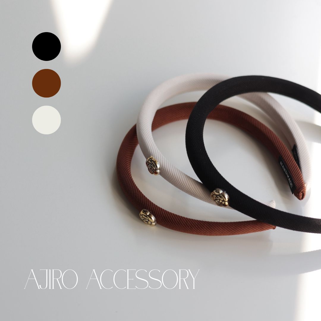 H055 ヘアアクセサリー カチューシャ バラ 薔薇 痛くない ヘアバンド ブラック ブラウン ホワイト 髪留め まとめ髪 レディース メンズ ヘアアレンジ ジュエリーのサムネイル