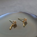 P057 ピアス イヤリング 揺れる silver925 フラワー 花 ゴールド ミニピアス ギフト プレゼント おしゃれ オフィス シンプル 女性 レディース ajiro